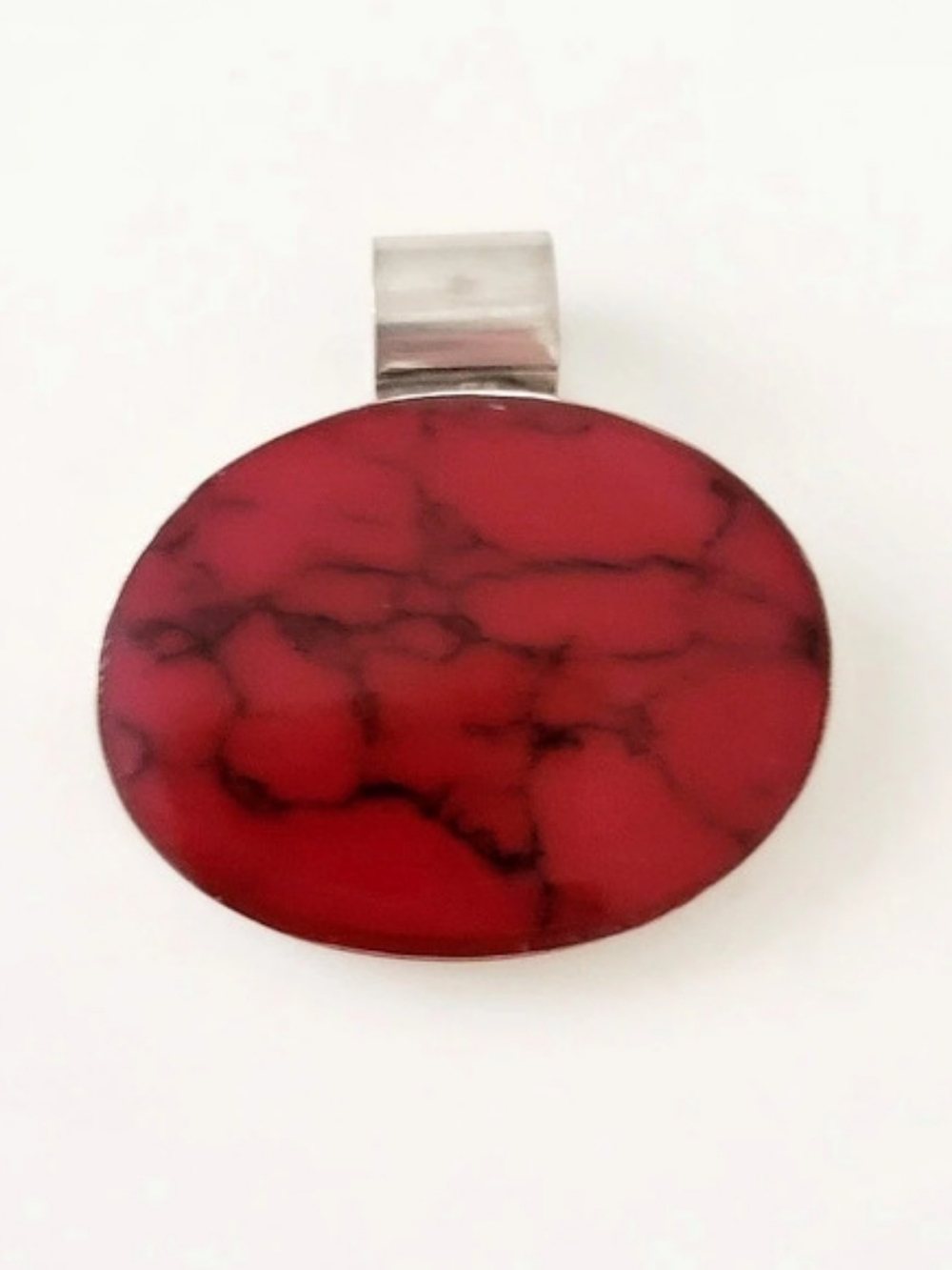 925 Red Oval Mexico 925 Pendant